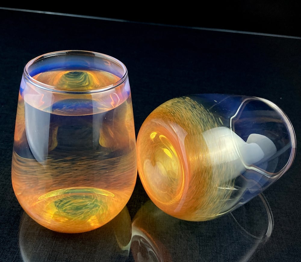 Image of Frit Tumbler - Butterscotch set no.1
