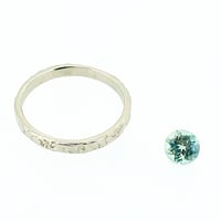 Image 1 of Reserved for P . A custom sapphire engagement ring