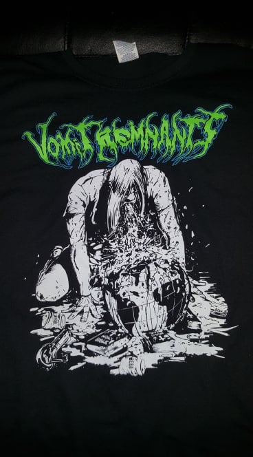 Image of VOMIT REMNANTS T SHIRT (IN STOCK)