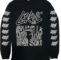 Image 1 of Grave " Anatomia Corporis Humani " Long Sleeve T shirt with sleeve prints