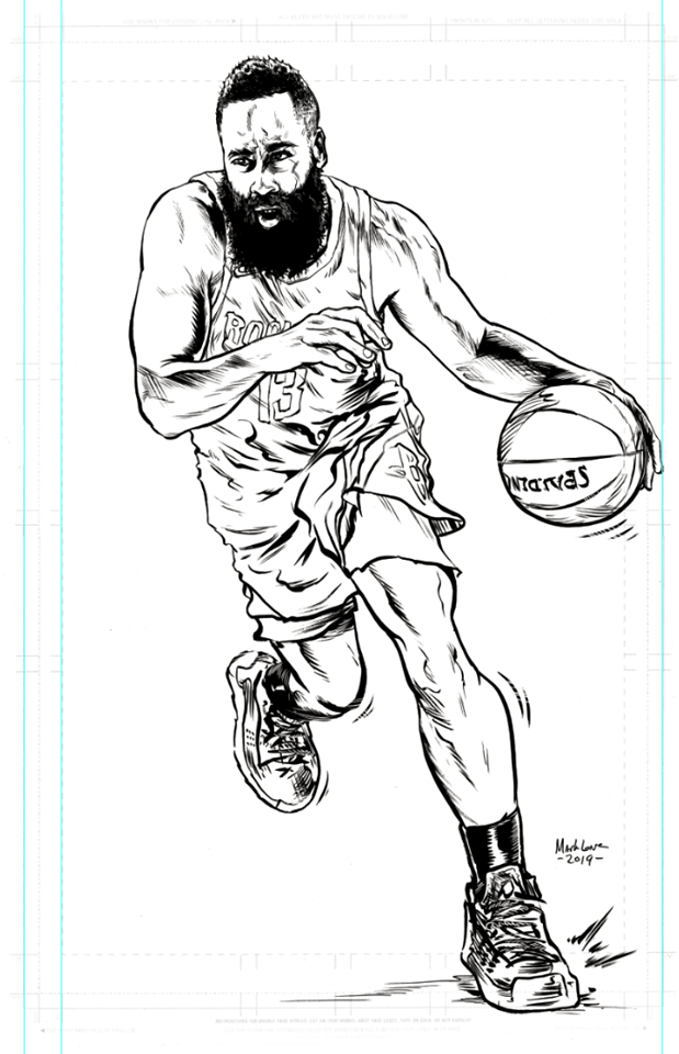 Image of Harden inks on 11x17 inch