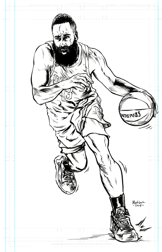 Harden inks on 11x17 inch markloneart