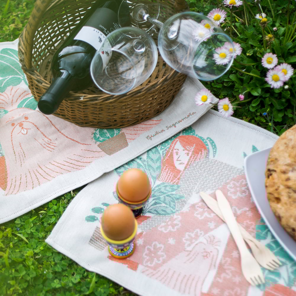 Image of COUPLE OF MATCHING TABLECLOTHS