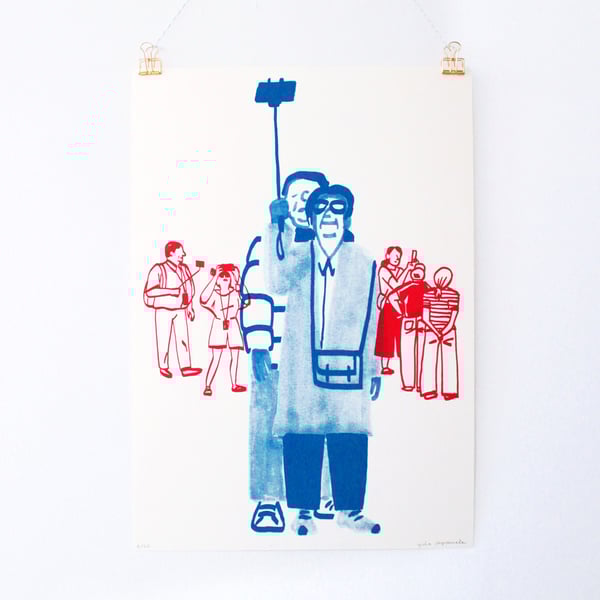 Image of    People Watching • Selfie Front (Size A3)