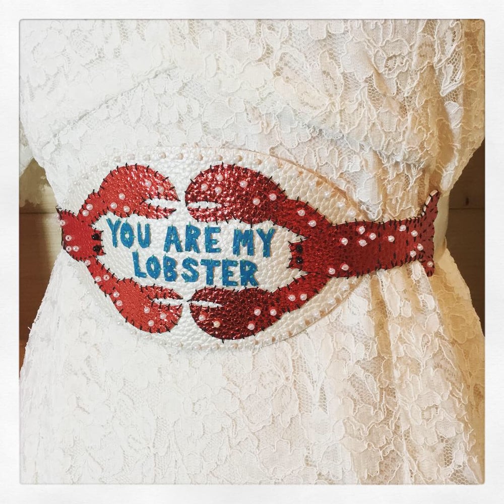 Image of Wedding Lobster Sash Bridal Belt