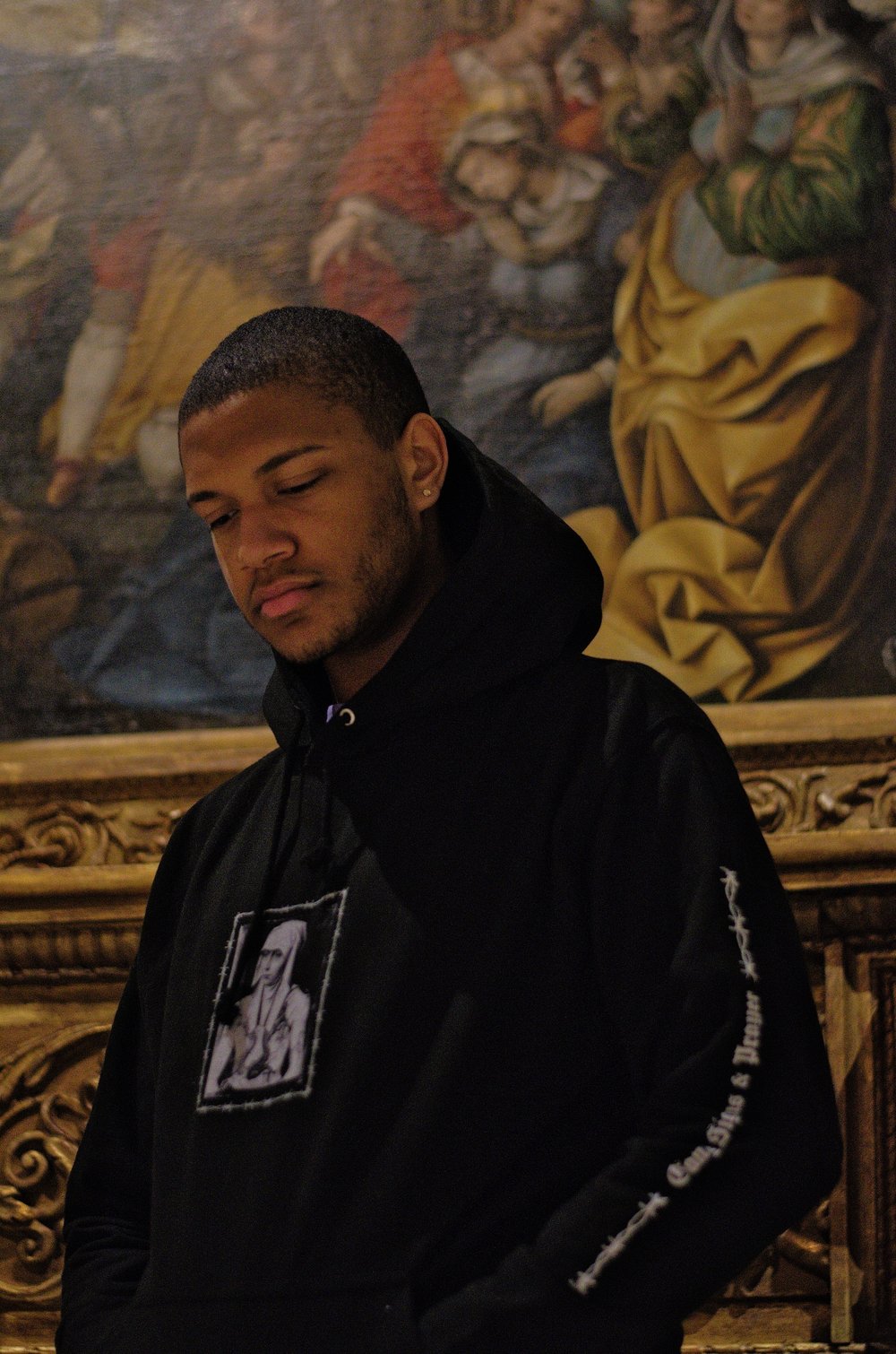 Image of Black Hoodie - Gang Signs & Prayer Collection