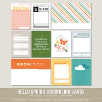 Image 1 of Hello Spring Journaling Cards (Digital)