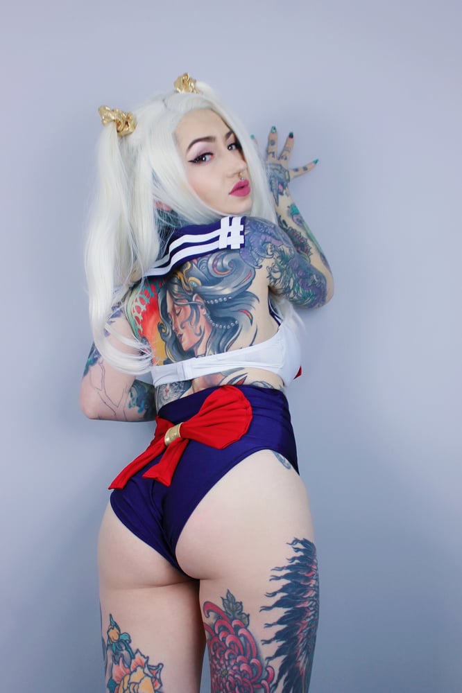 Image of 🌙sailor moon 🌙 high waisted style swimsuit