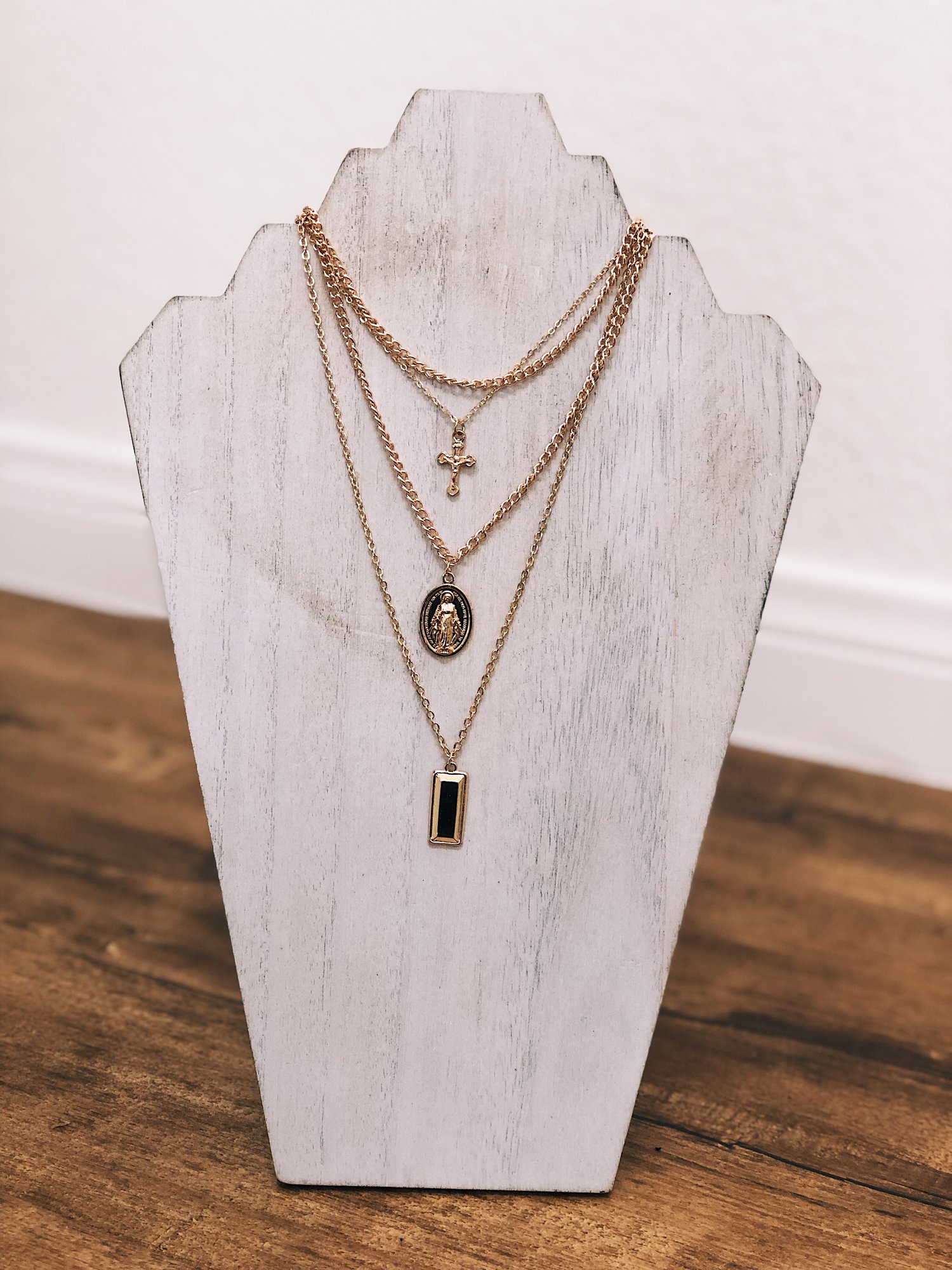 Image of Ave Maria Layered Necklace