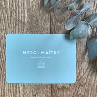 Carte Merci Maître 