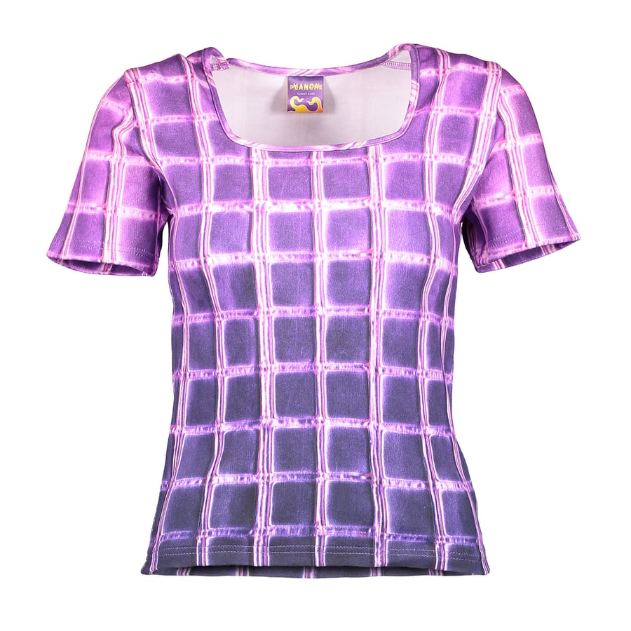 Image of Square T-shirt - Purple gradient