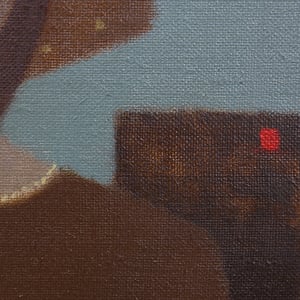 Image of Mid Century Oil, 'Two Woman,' Fabian Lundqvist