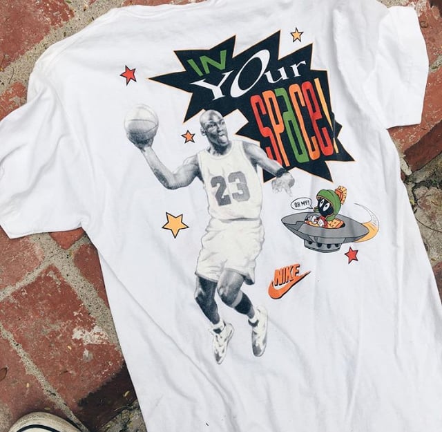 Image of Original 1993 Nike Air Jordan Space Jam Marvin Tee.