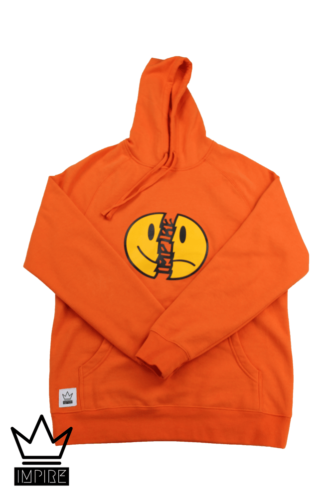 Image of SMILEY HOODIE (ORANGE/GOLD)