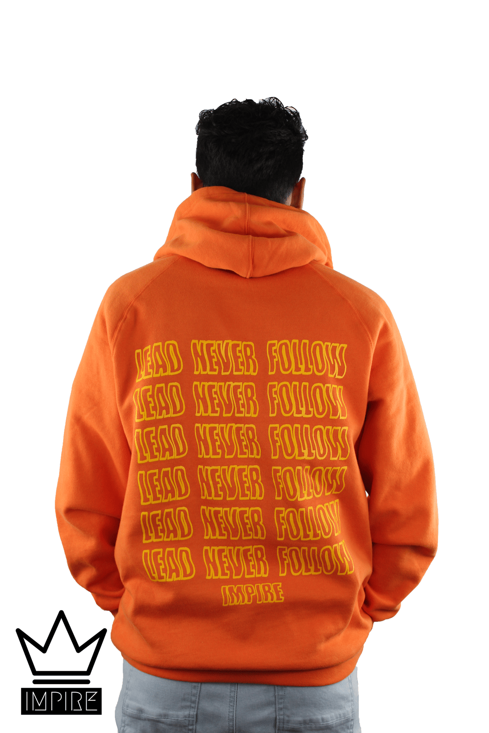 Image of SMILEY HOODIE (ORANGE/GOLD)