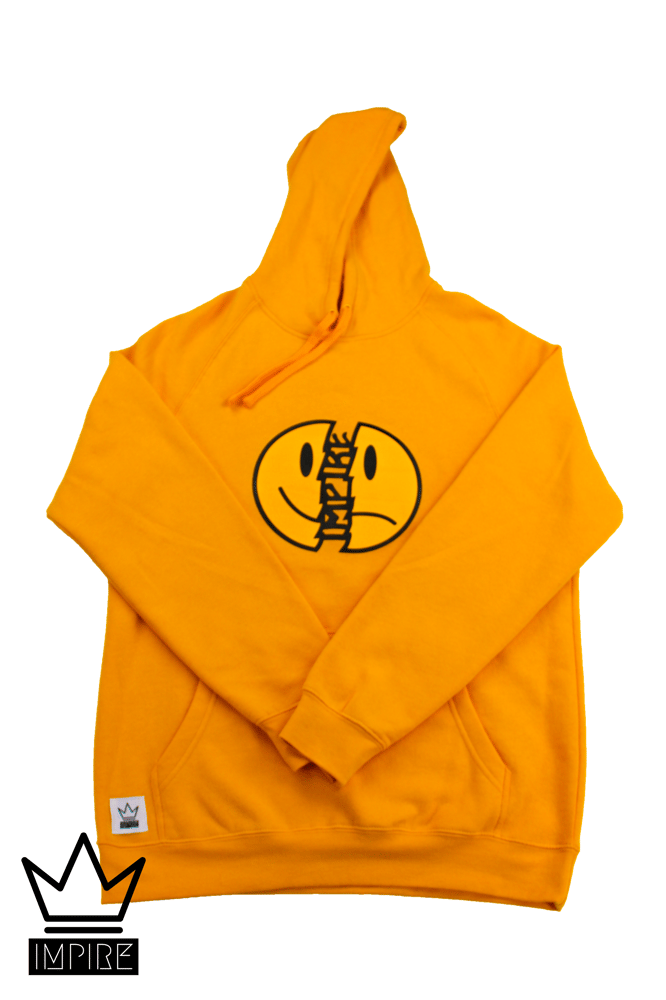 Image of SMILEY HOODIE (GOLD/ORANGE)