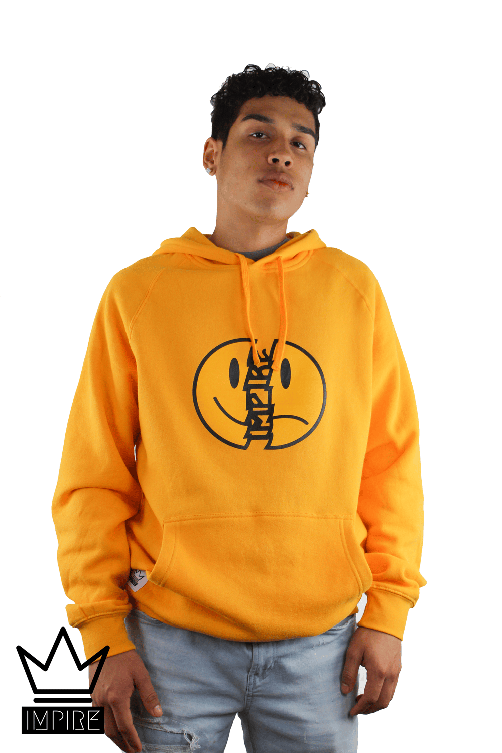 Image of SMILEY HOODIE (GOLD/ORANGE)