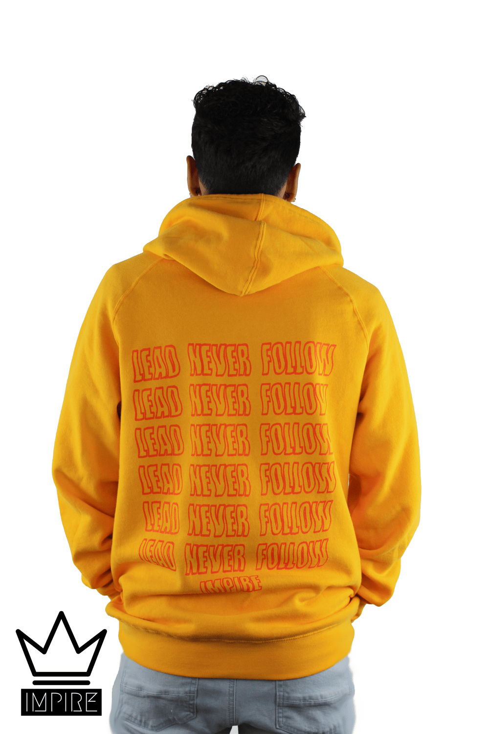 Image of SMILEY HOODIE (GOLD/ORANGE)