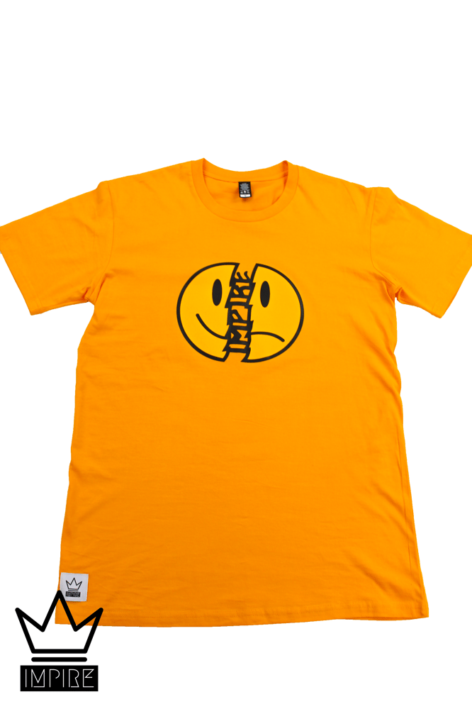 Image of SMILEY T-SHIRT (GOLD/ORANGE)