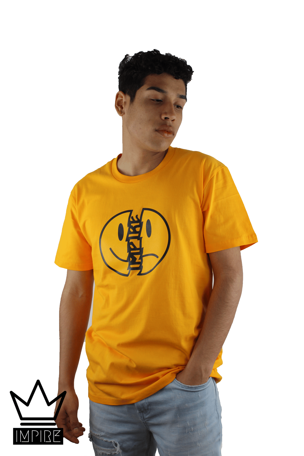 Image of SMILEY T-SHIRT (GOLD/ORANGE)