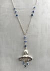 Blue Sapphire Bell Necklace