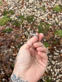 Image 4 of turquoise/sterling statement ring 