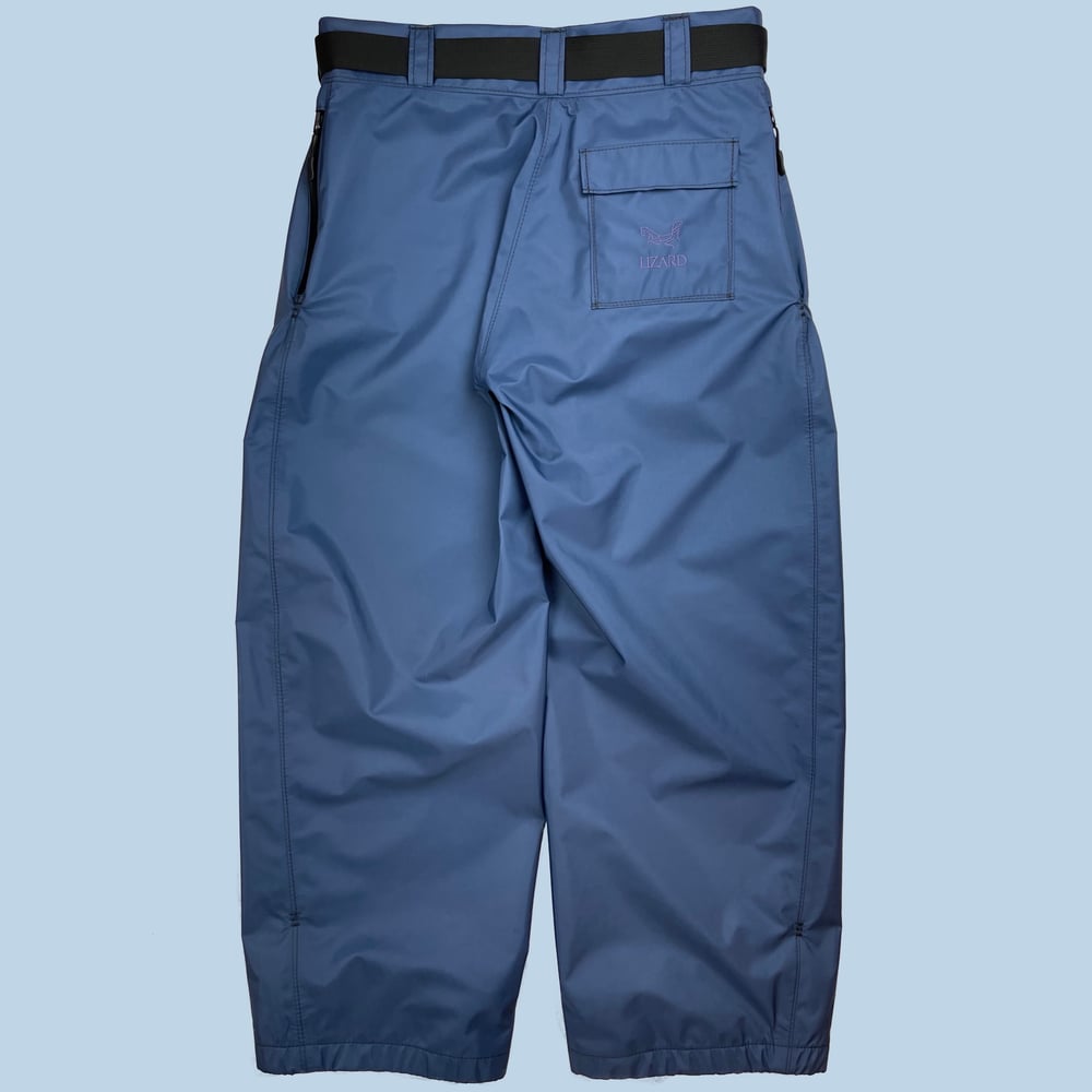 Image of BLUE EXTRA-BAGGY TECHNICAL LIZARD PANT