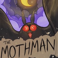 Image 2 of Mothman cryptid Holographic Print 