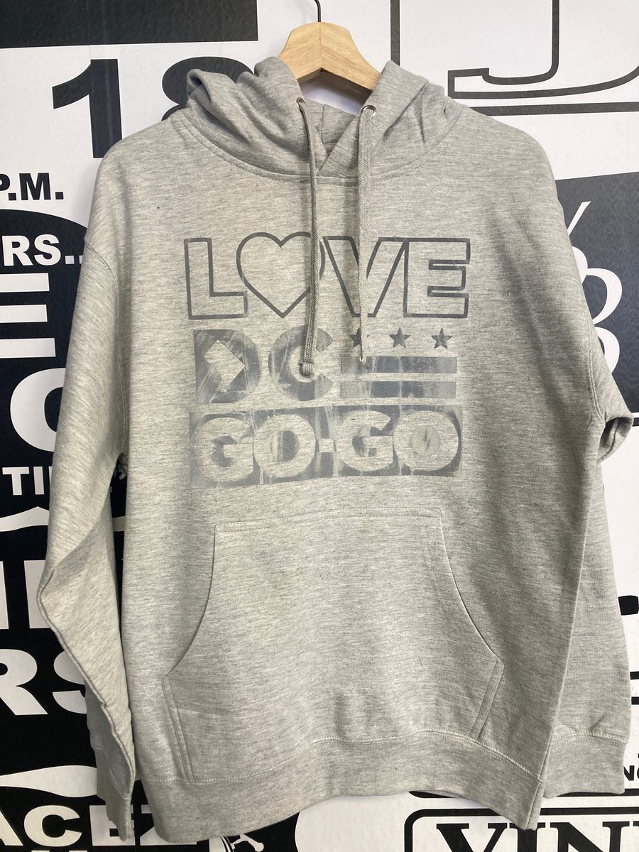 Image of LOVE DC GOGO "Reflective" Grey Hooded Sweatshirt