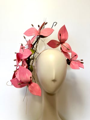 Image of Stunning soft coral flower headpiece 