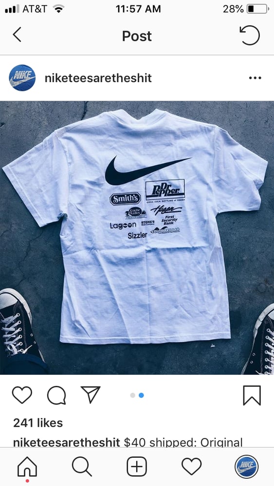 Image of Tom Chambers Vintage Nike Shirt