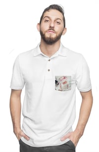 Kiss+United Polo Strawberry White (Men)