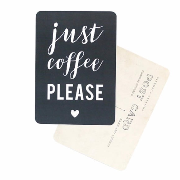 Image of Carte postale Cinq Mai - just coffee please 