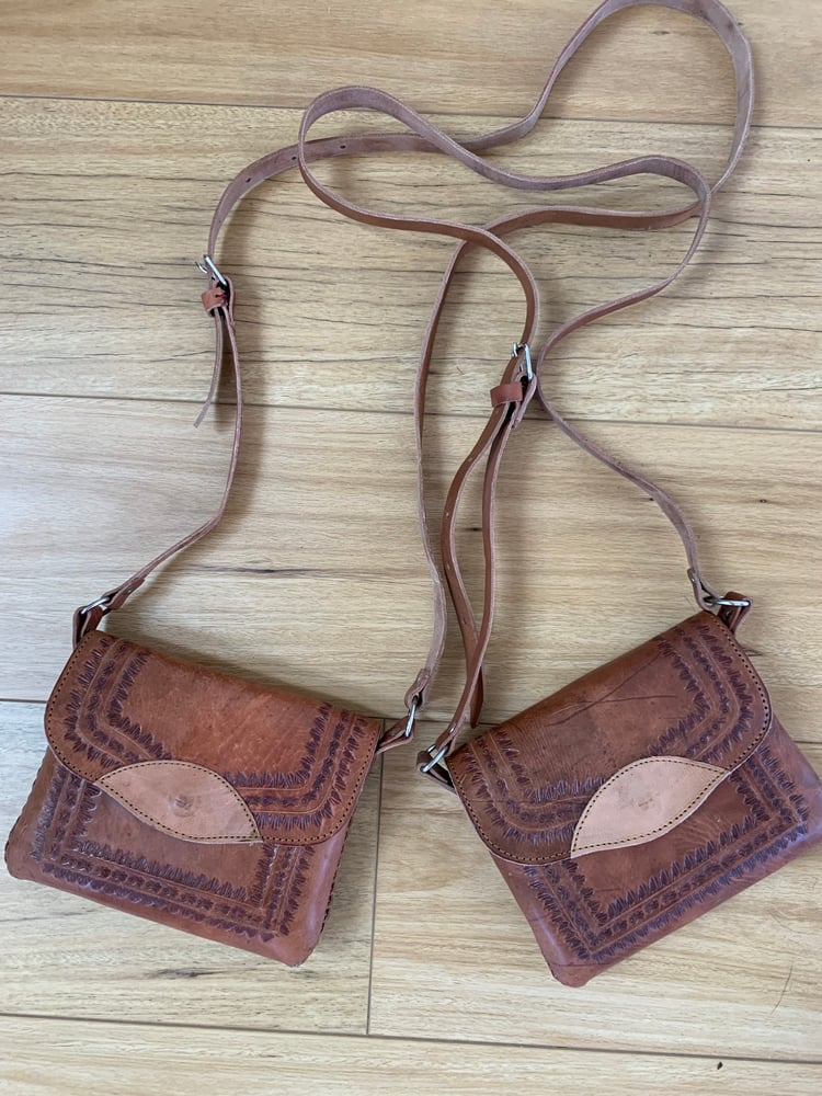 Image of Leather Saddle Bag