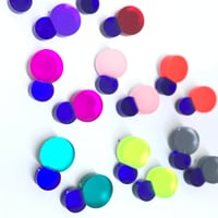 Image 2 of Náušnice Bubbles color & blue