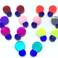 Image 3 of Náušnice Bubbles color & blue