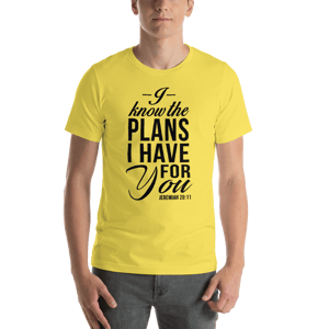 Image of Jeremiah 29:11 Yellow T-Shirt