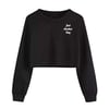 Just Another Day Cropped Crewneck 