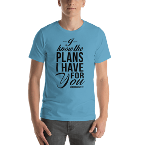 Image of Jeremiah 29:11 Ocean Blue T-Shirt