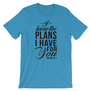 Image of Jeremiah 29:11 Ocean Blue T-Shirt