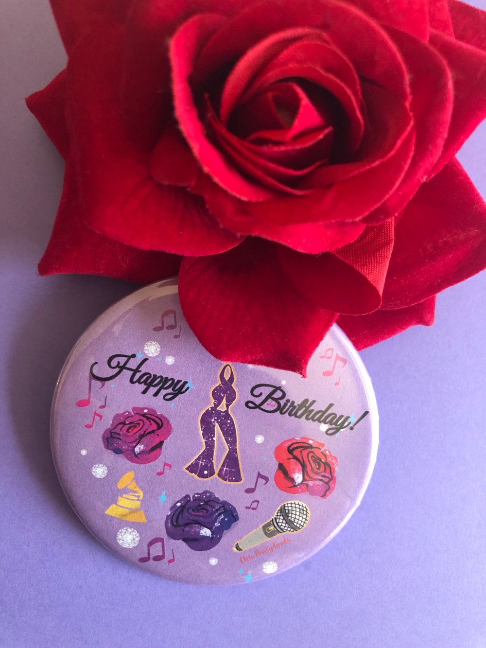 Queen Birthday Button-✨New✨Lavender Color