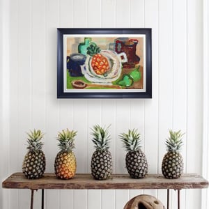 Image of 1971 Still Life, 'Pineapple,' Hans Larsson WAS £795.00