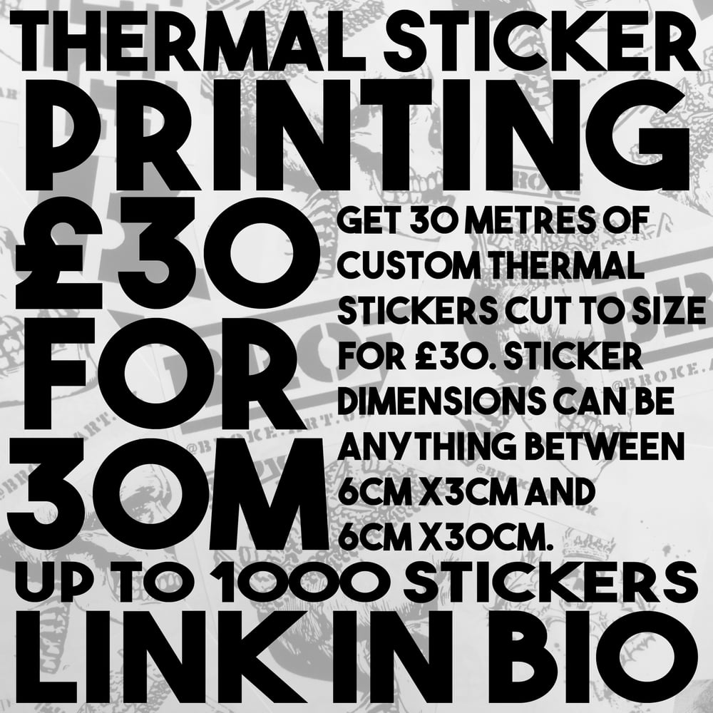 Image of Custom Thermal Sticker Printing