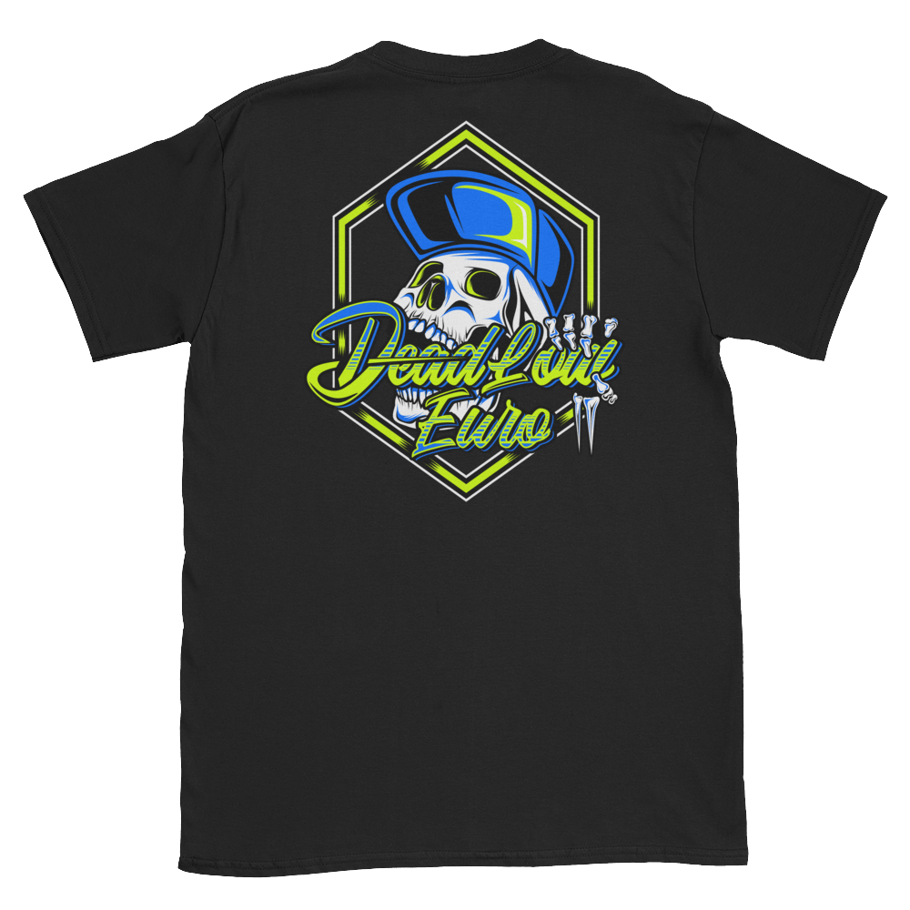 Download DLE Skull Shop T-Shirt (Front & Back) | DEADLOWEURO