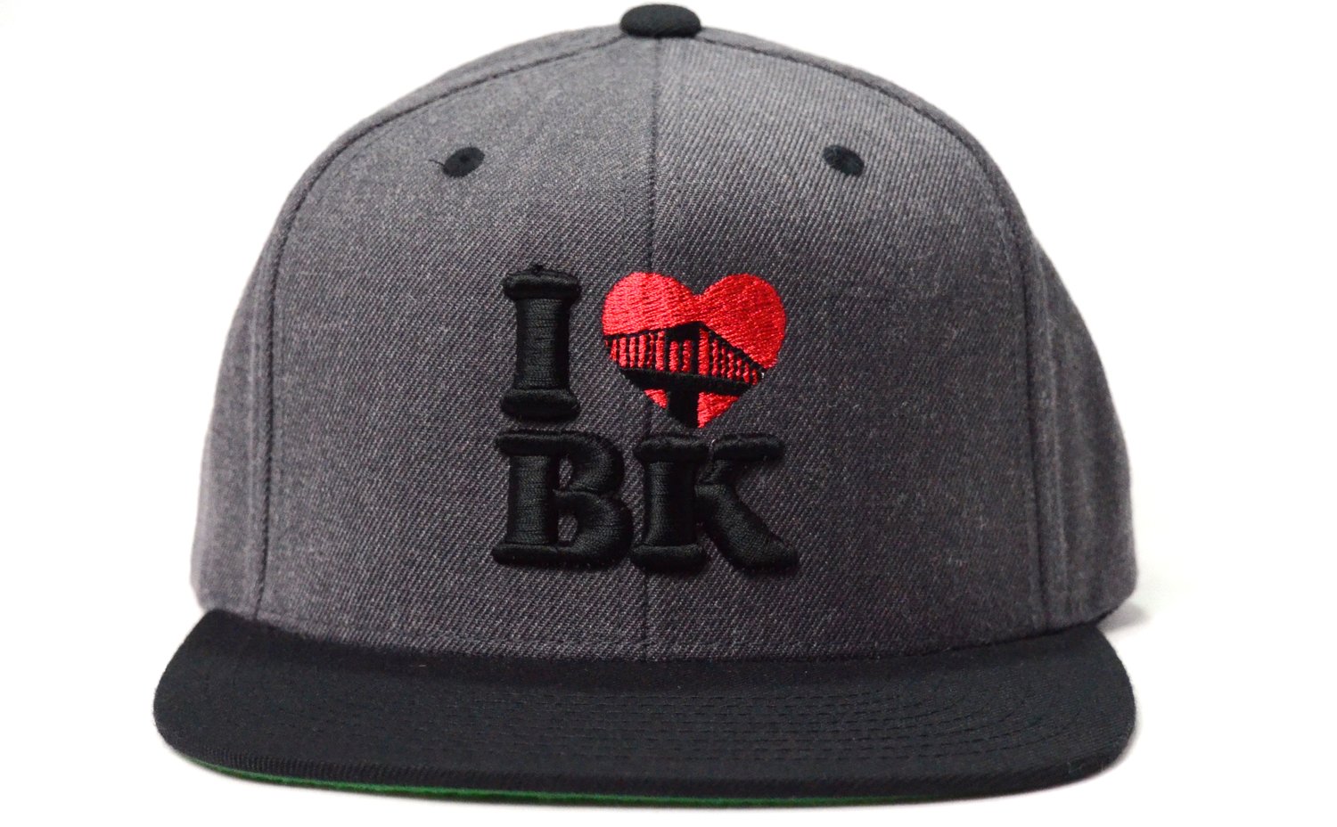 Image of I LOVE BK (DARK HEATHER/BLACK) - SNAPBACK 