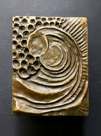 Image 1 of Bronze Door Handle with Organic Wave Design