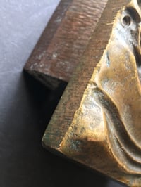 Image 3 of Bronze Door Handle with Organic Wave Design