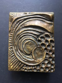 Image 5 of Bronze Door Handle with Organic Wave Design