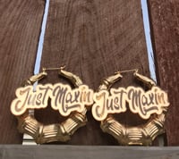 JM LARGE CIRCLE GOLD BAMBOOS 