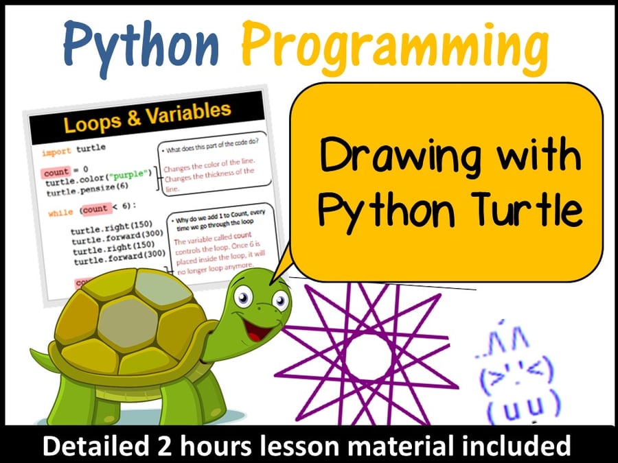 Image of Python Programming – Coding & Drawing with Python Turtle